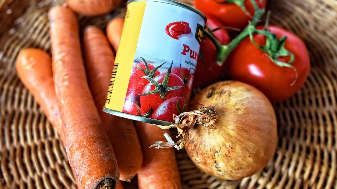 Pasta de tomate concentrada pronta para armazenar.