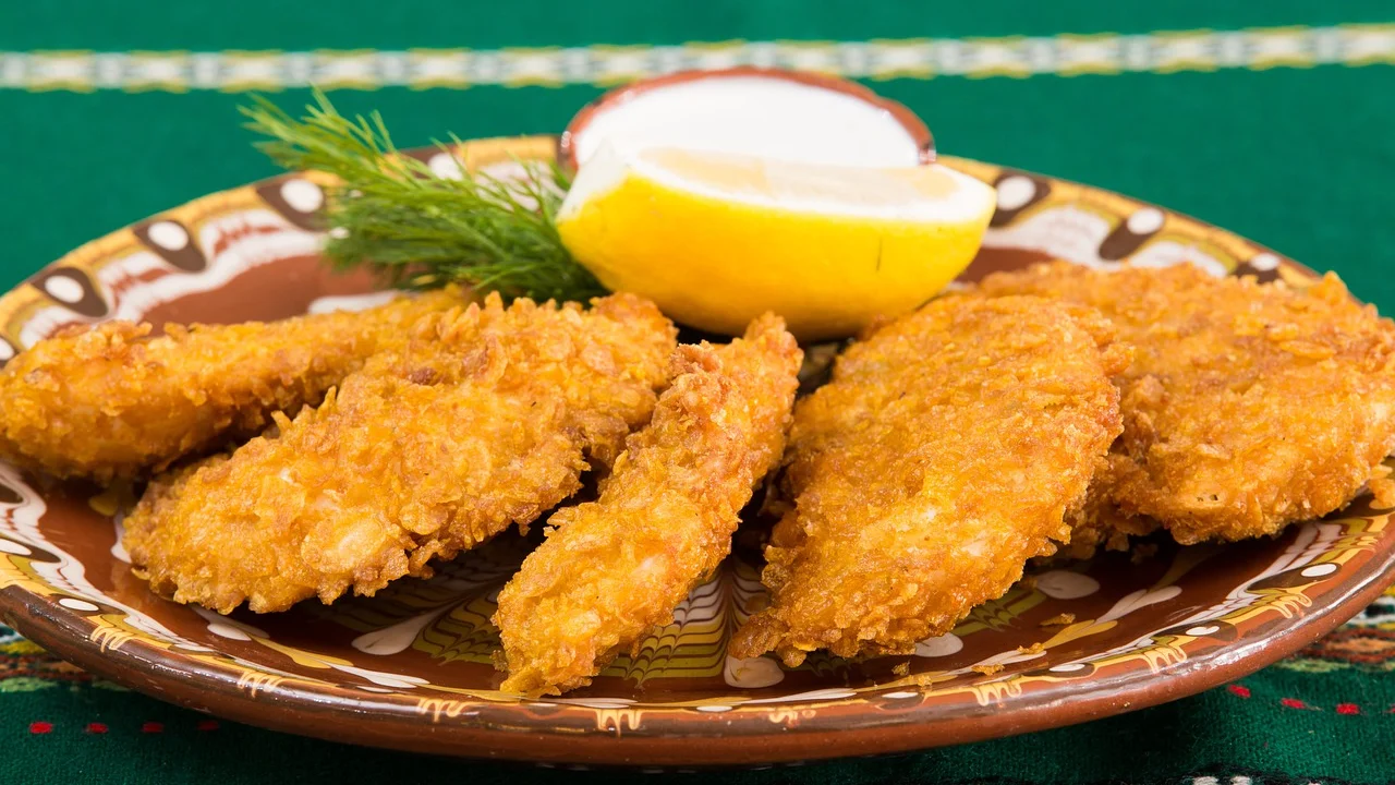 Filé de frango com casquinha crocante e interior suculento
