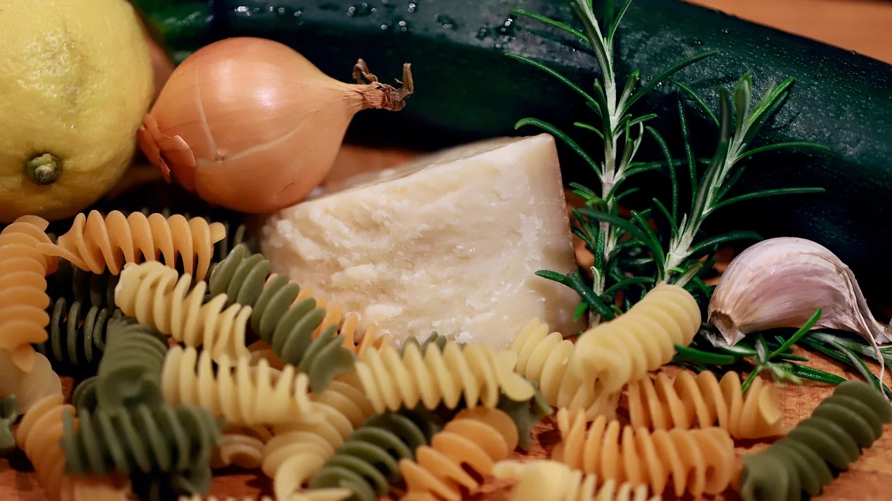 Ingredientes simples separados para preparar a receita