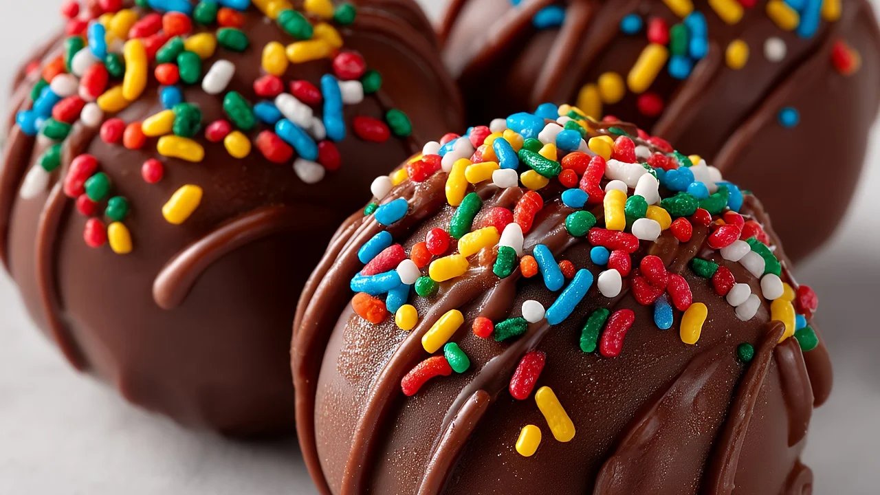 Bolo fatiado com camada firme e cremosa de brigadeiro branco.