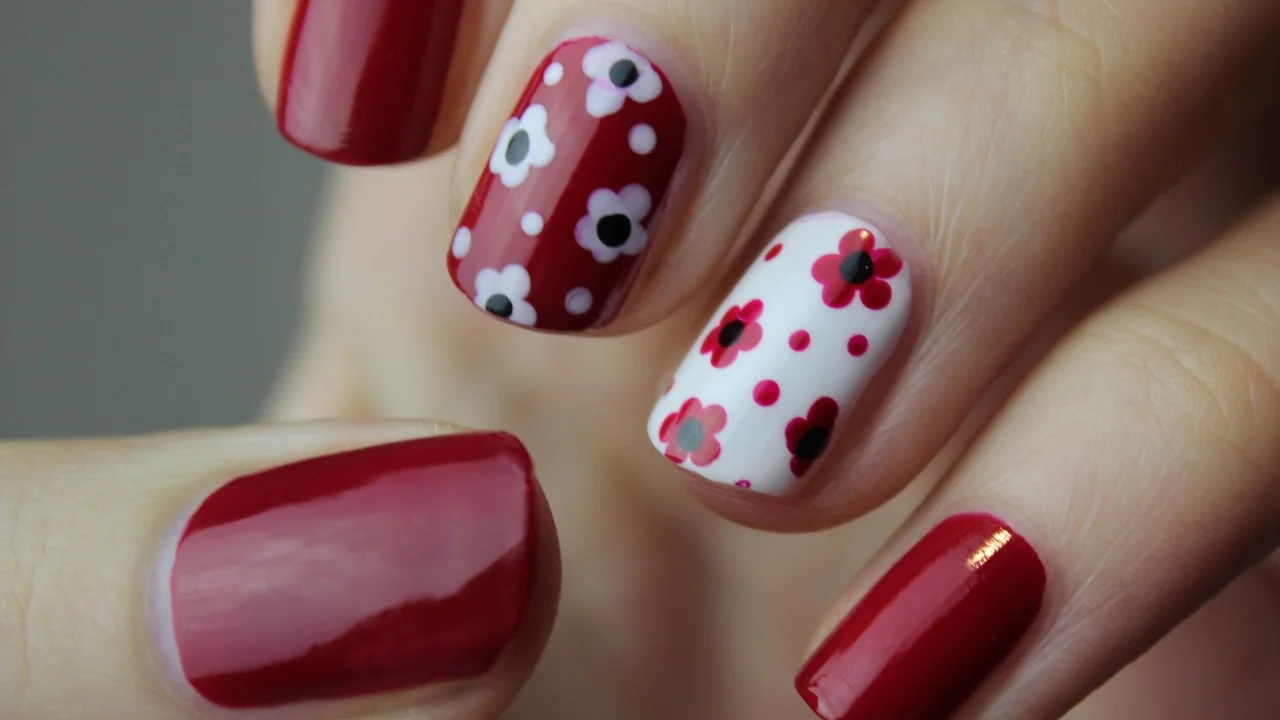 Materiais básicos organizados para criar unhas decoradas em casa.