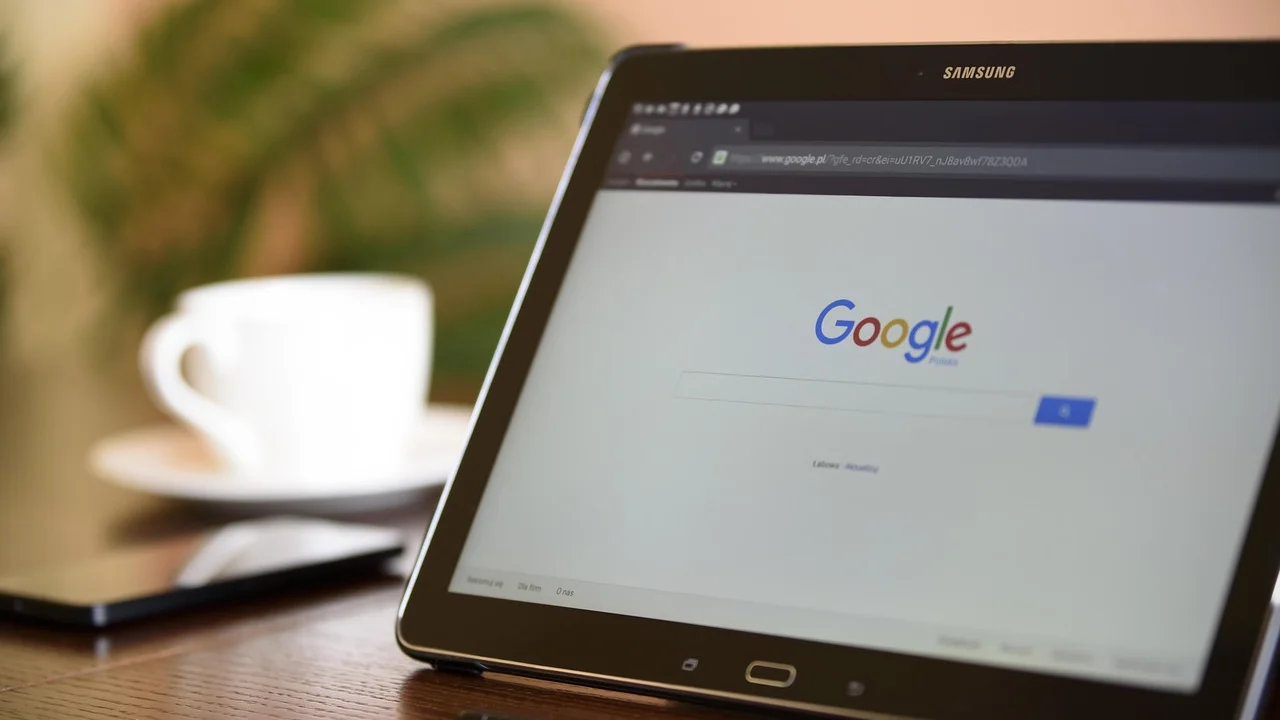 Menu de privacidade em um navegador no computador