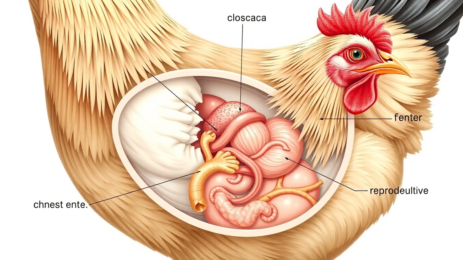 anatomia cloaca galinha