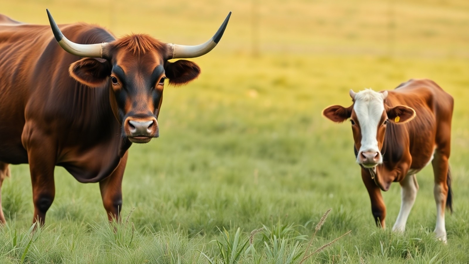 boi e vaca na pastagem