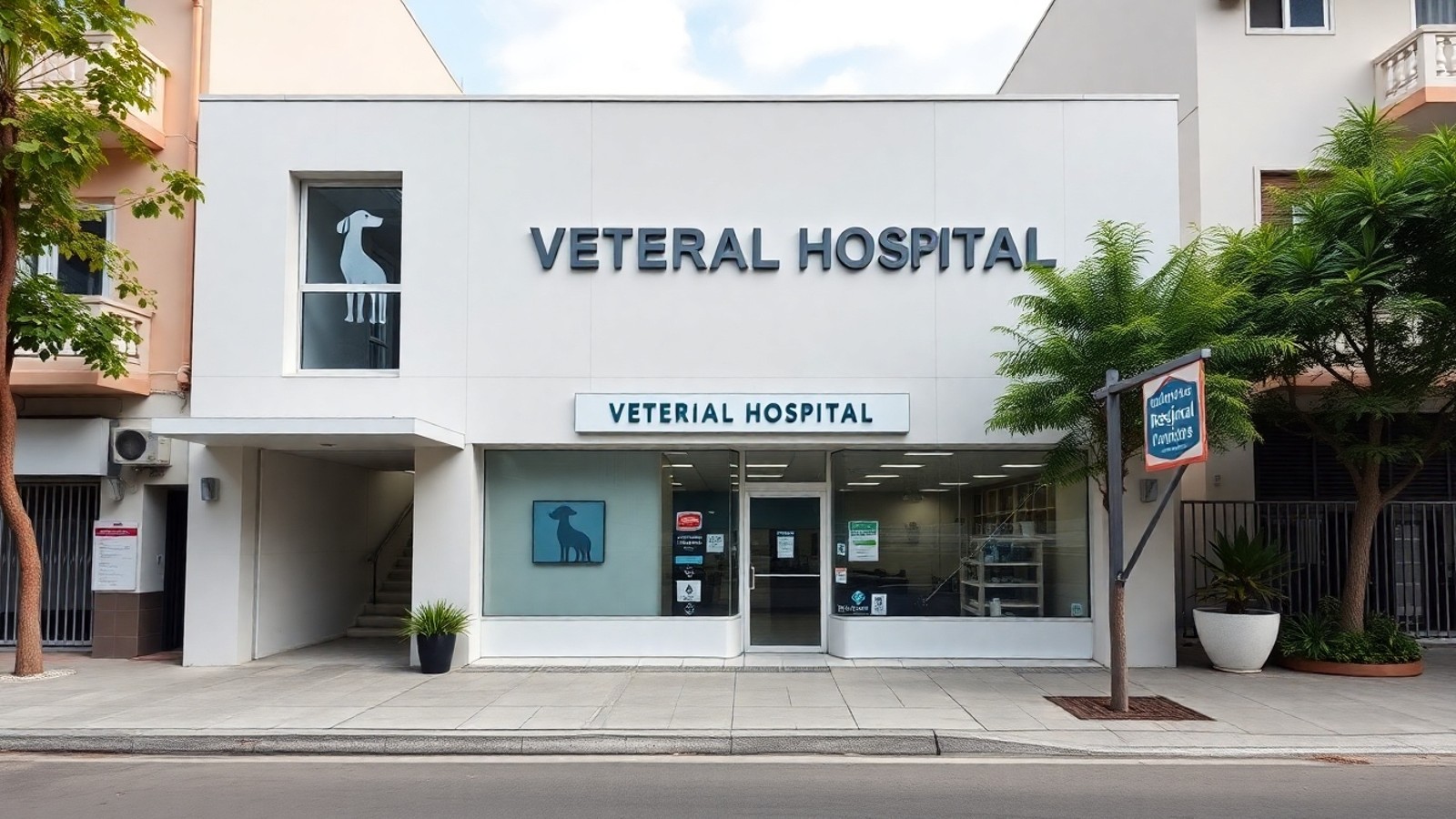 fachada hospital veterinario chavao