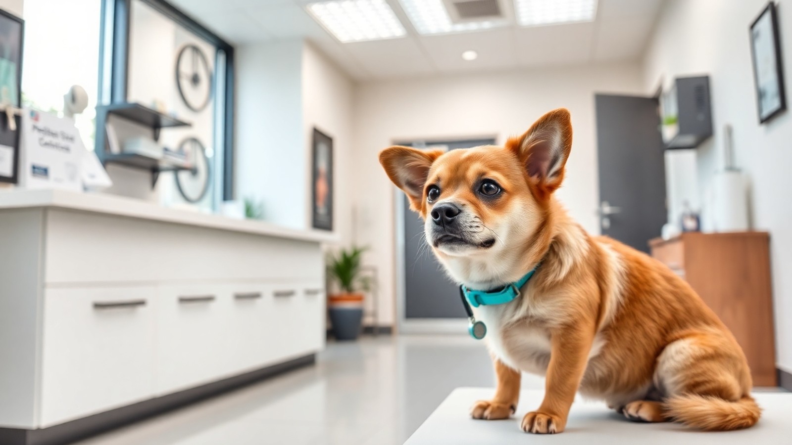 veterinaria mascote recepcao clinica