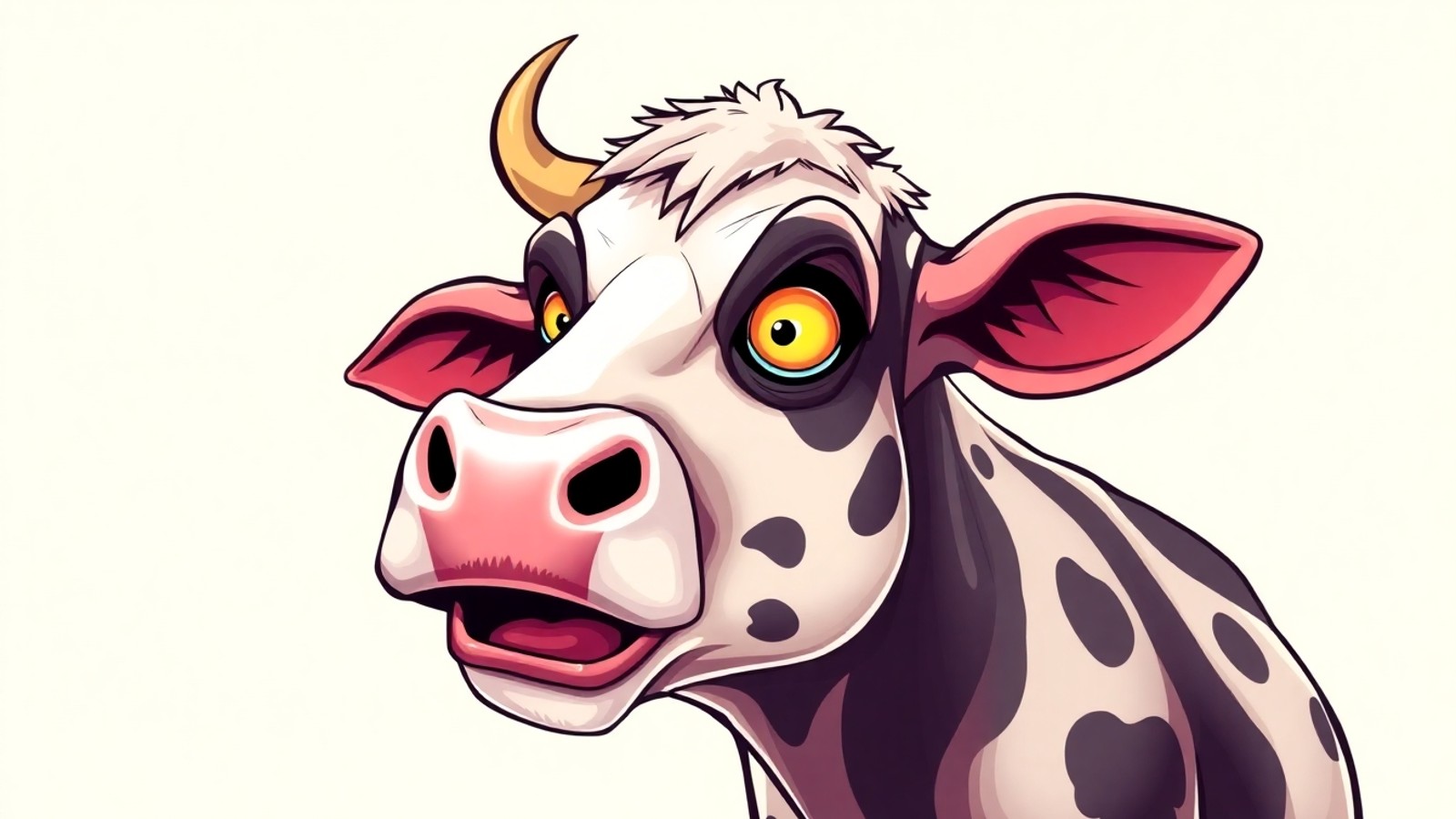 ilustracao vaca medonha humoristica