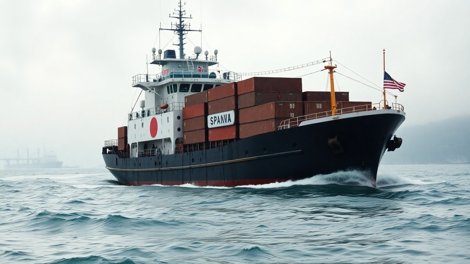 navio cargueiro japones asia oriental
