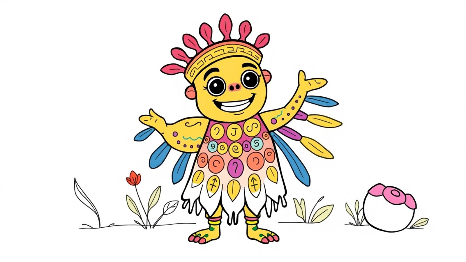 boi bumba desenho para colorir