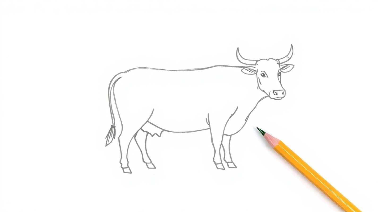 boi para desenhar passo a passo