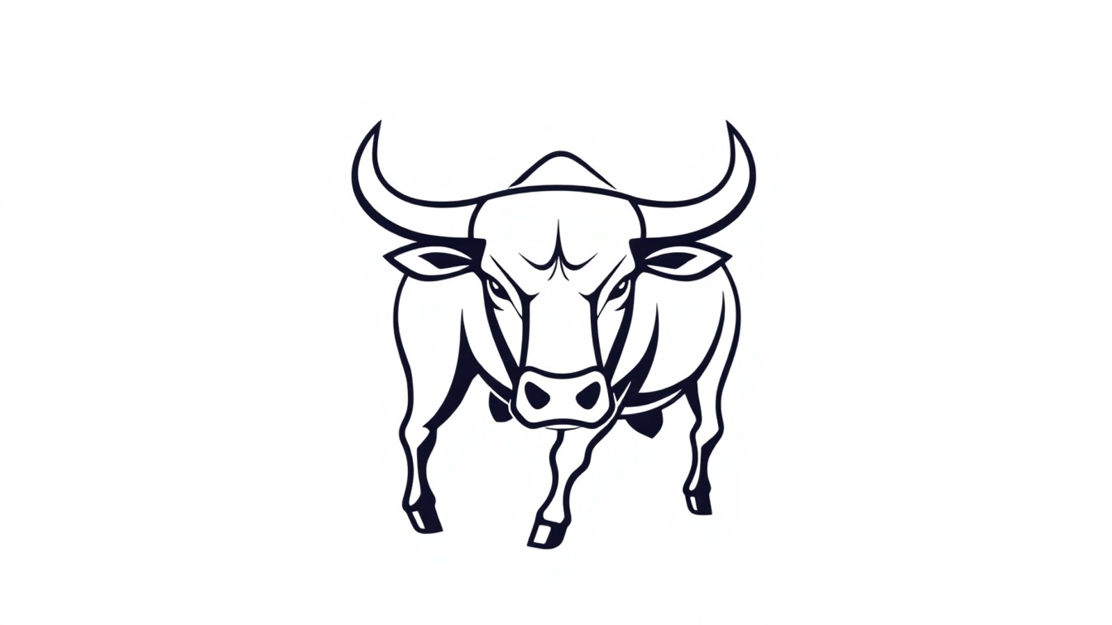 boi vetor ilustracao minimalista