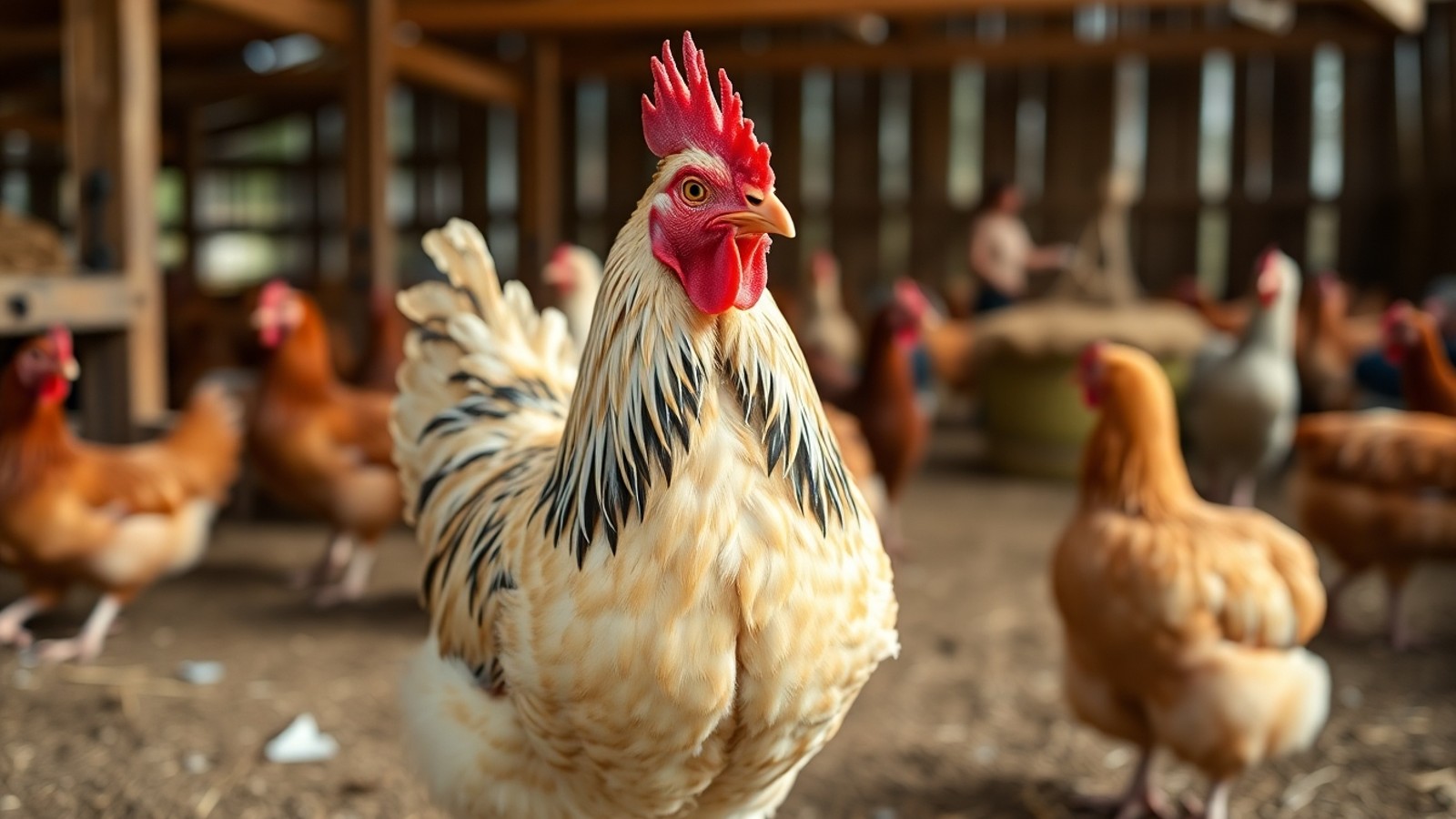foto realista de galinha no campo