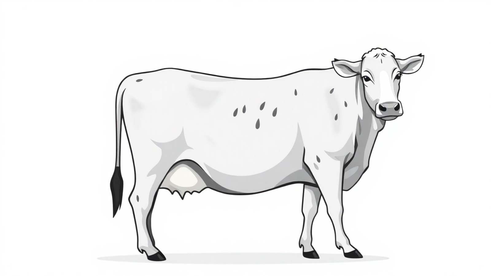 gado em png com fundo transparente