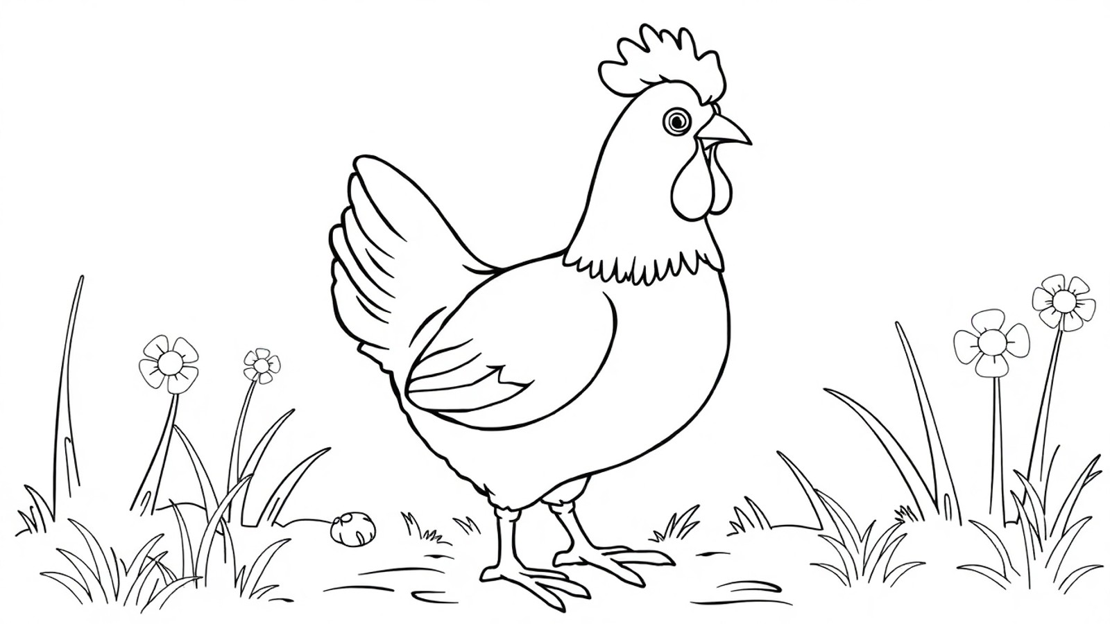 Galinha Desenho Para Colorir: Ideias, Modelos e Dicas