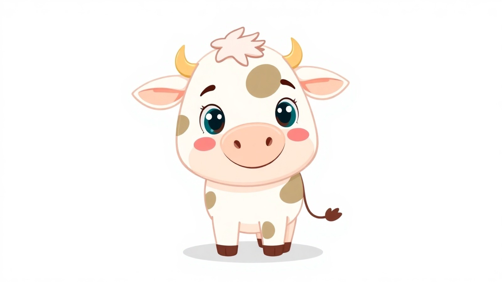 vaca cartoon fofa