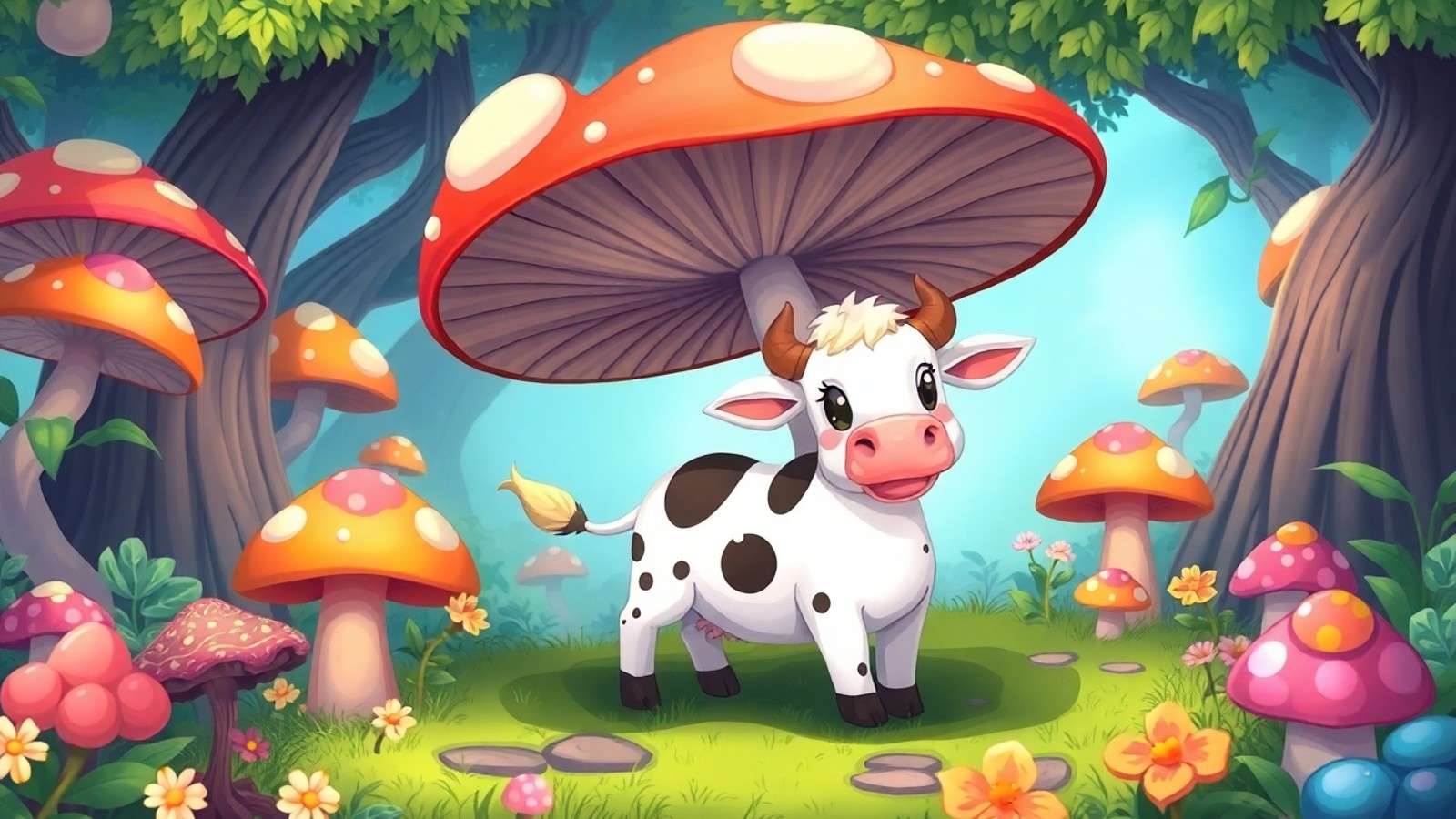 vaca cogumelo bioma cogumelos
