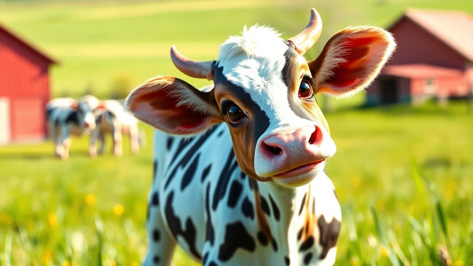 vaca fofa campo