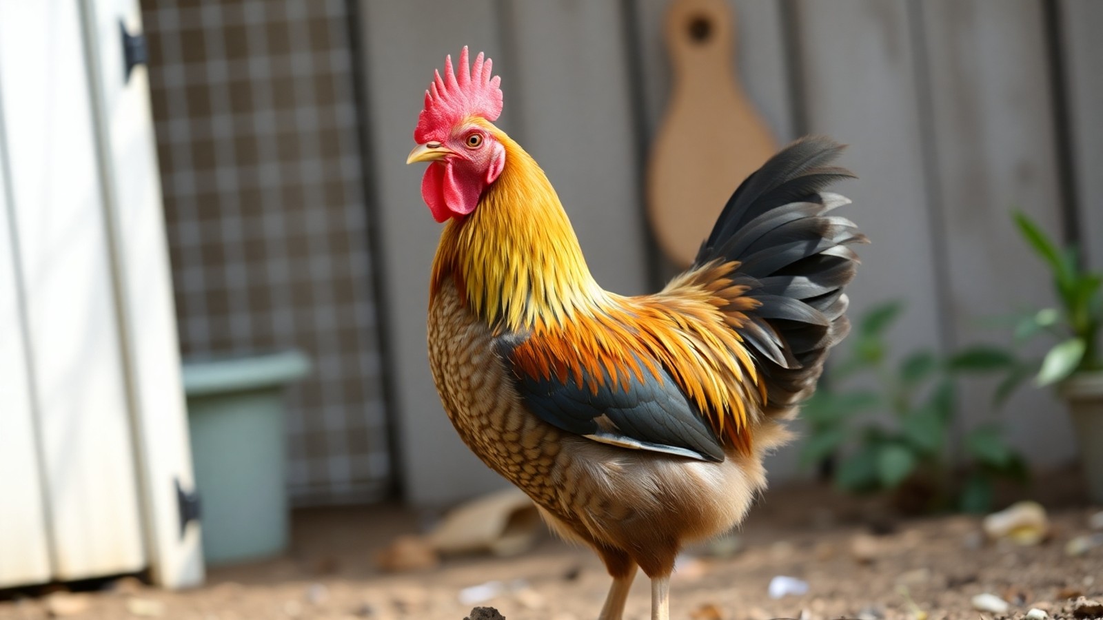 galinha serama ornamental no aviario