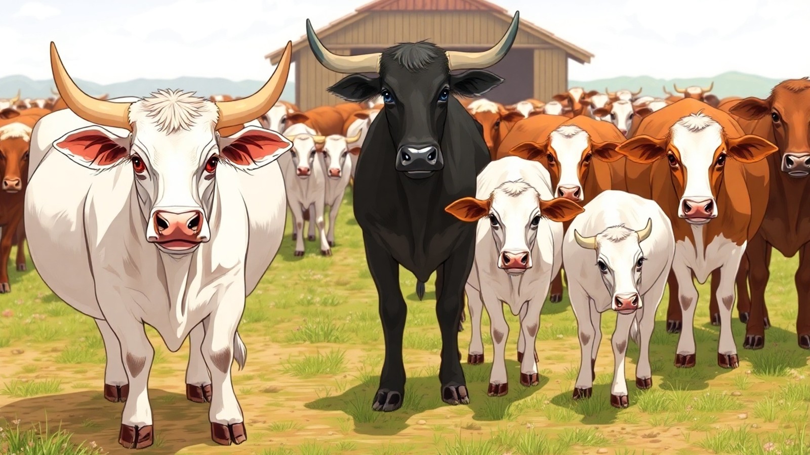 boi bull e gado ingles