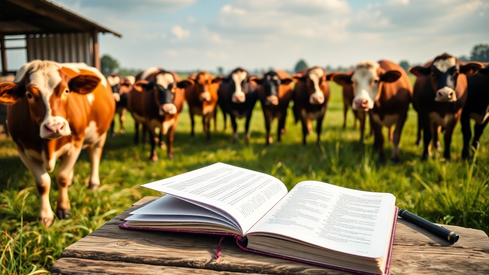 gado em ingles campo estudo