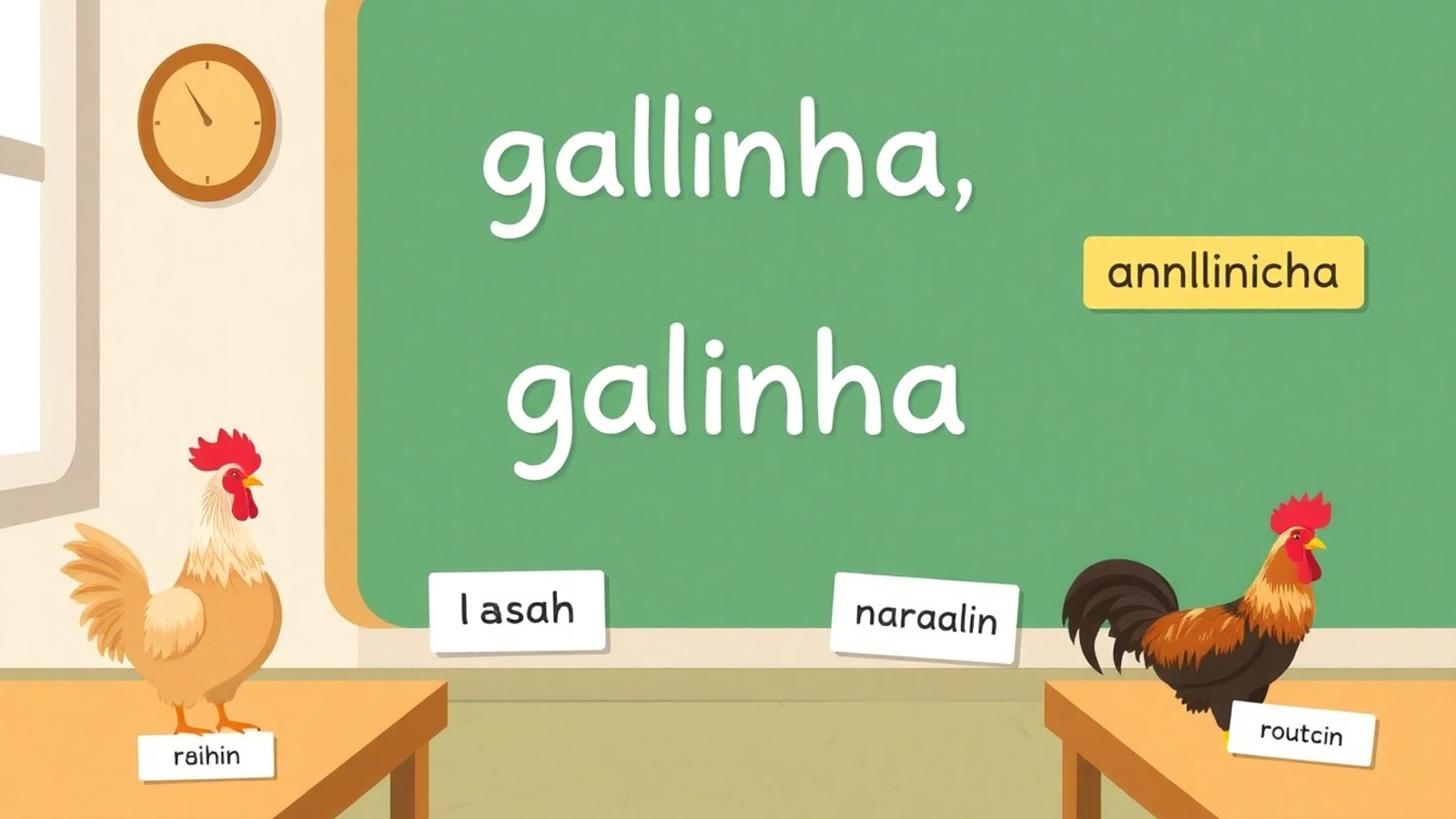 galinha em ingles vocabulario animais