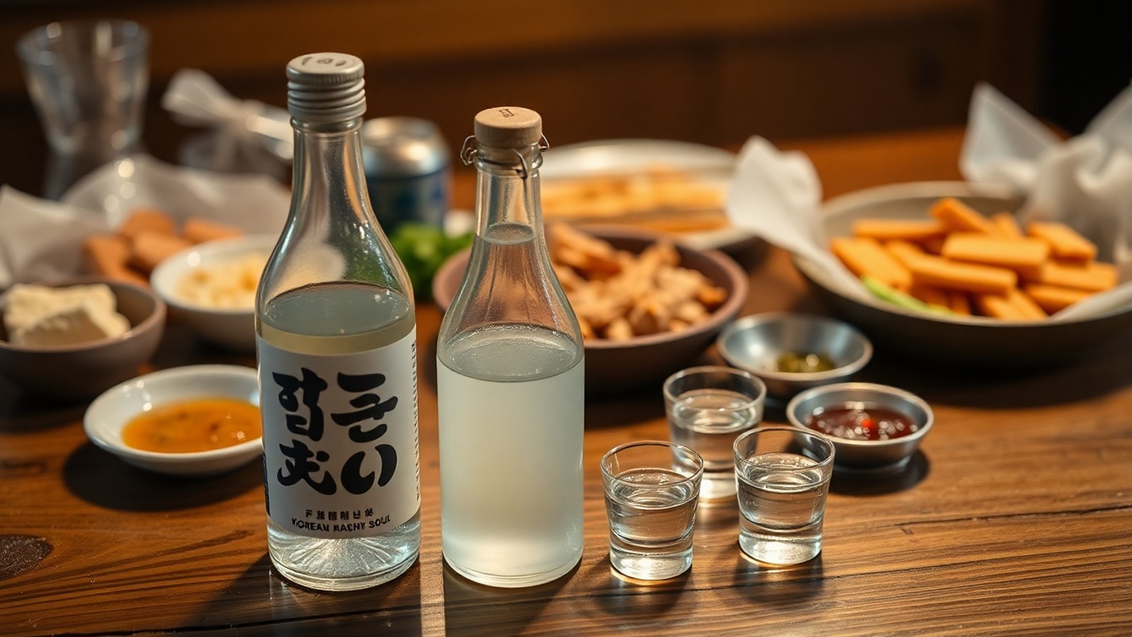 soju coreano comida tradicional