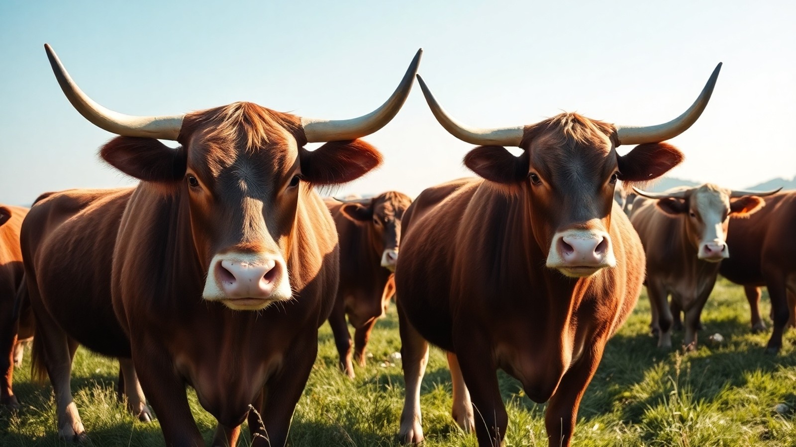 gado shorthorn pasto