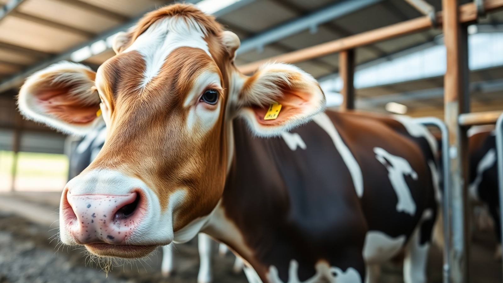 vaca de leite ordenha higienica