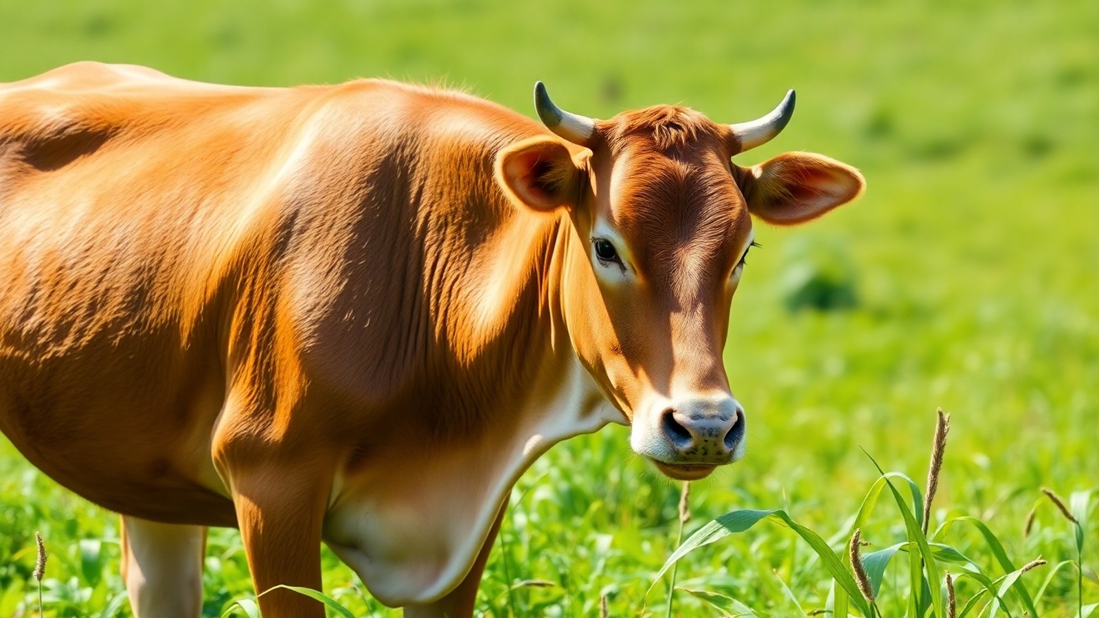 vaca jersey pasto fazenda