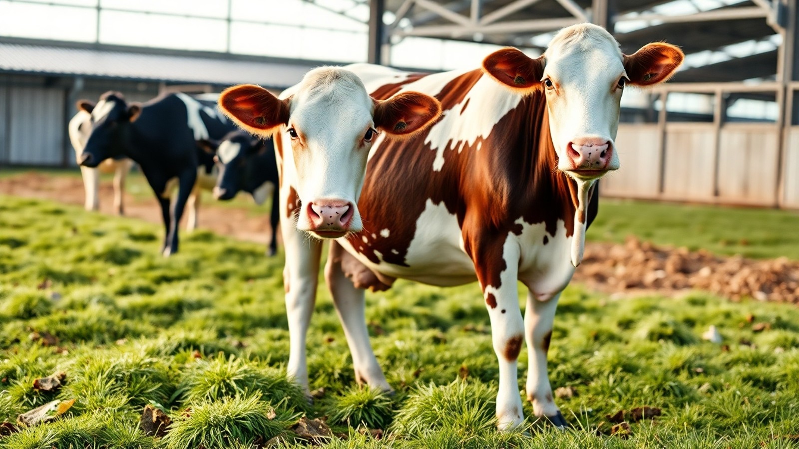 vaca leiteira no pasto