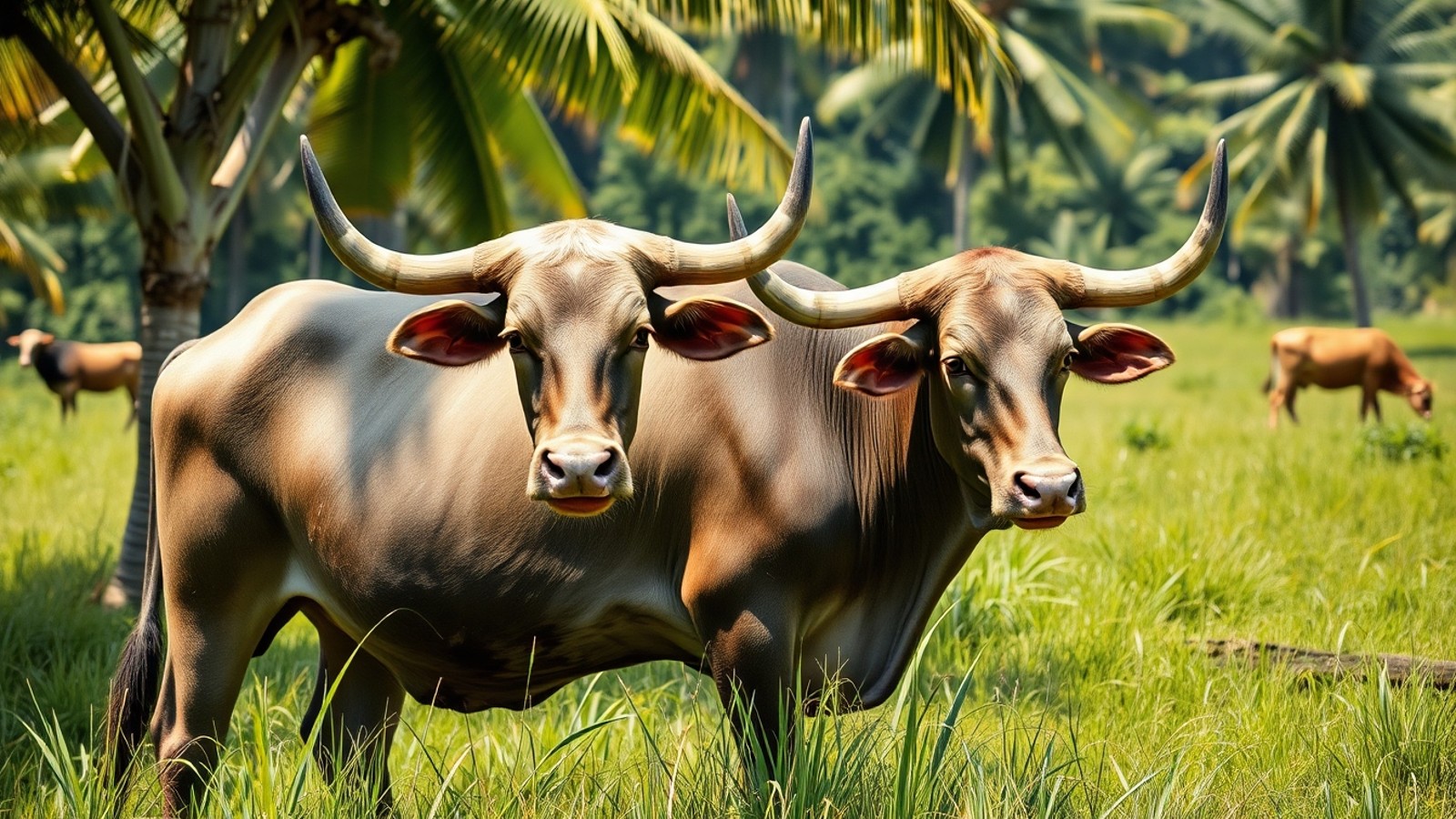 zebu em pasto tropical