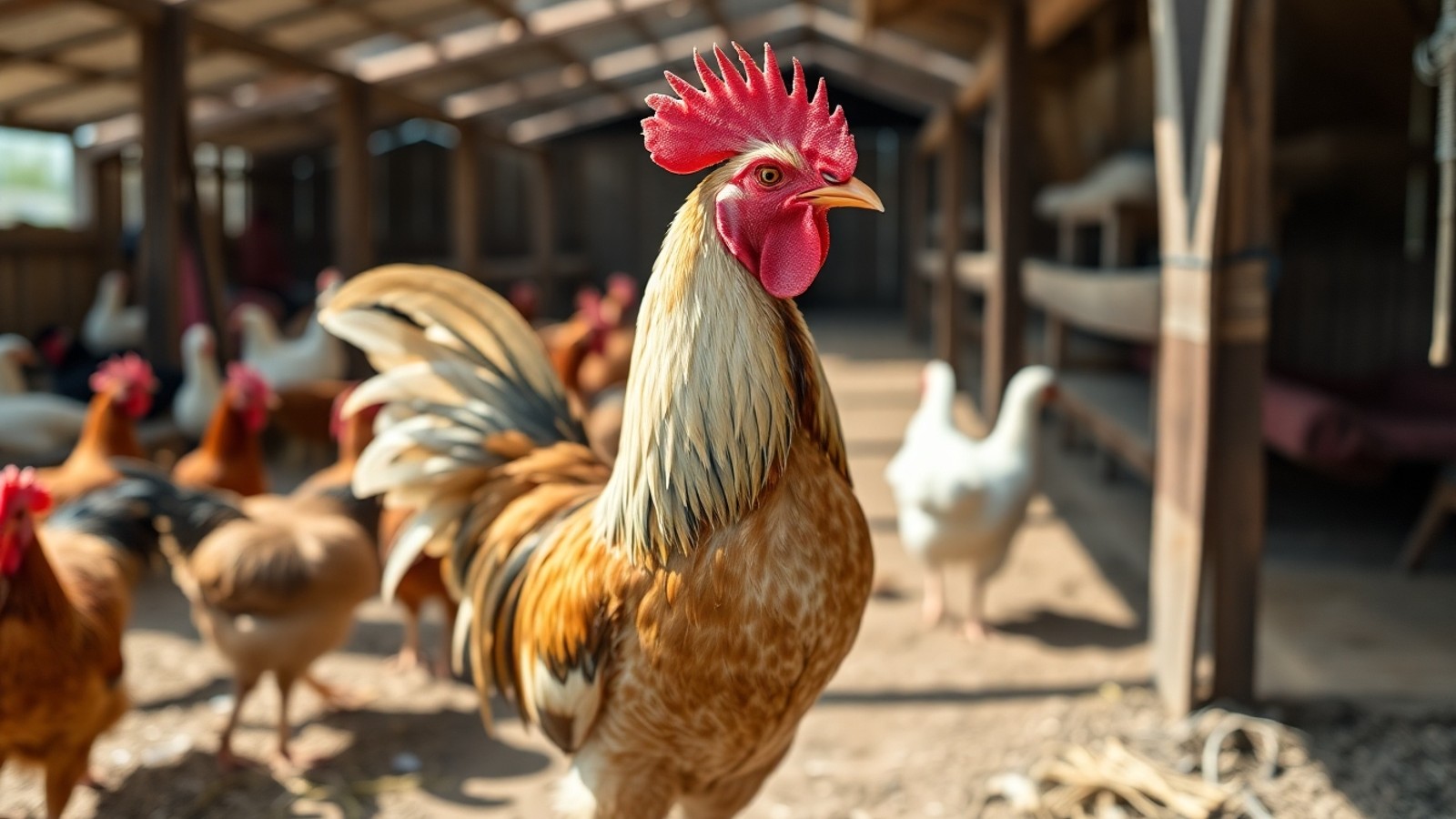 galo saudavel fazenda veterinaria